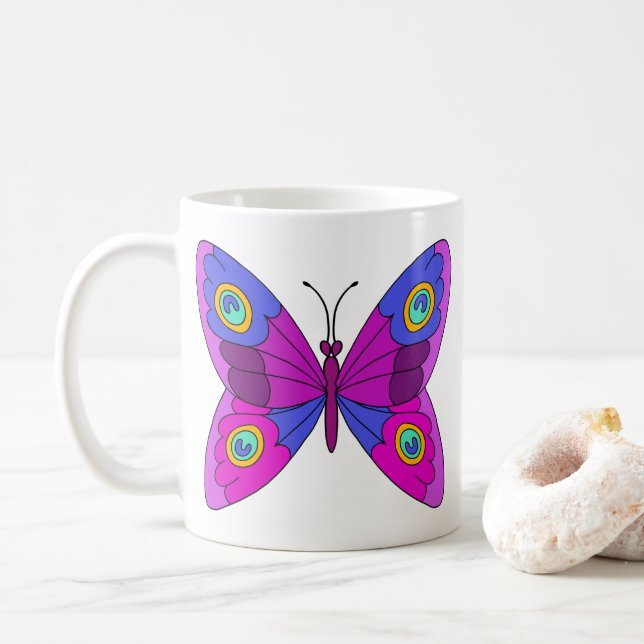Butterflies Kaffemugg (Med munk)