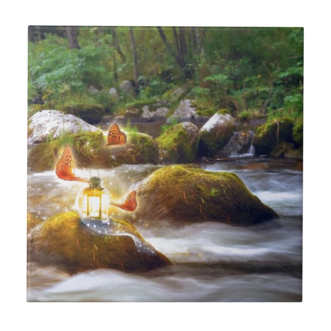 Butterflies Kakelplatta (Framsidan)