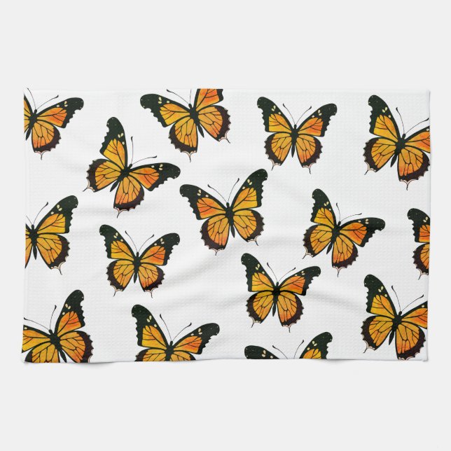 Butterflies Kitchen Towel Kökshandduk (Horisontell)
