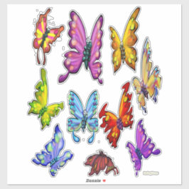 Butterflies Klistermärken