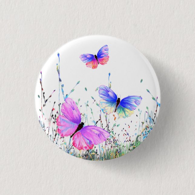 Butterflies-knapp för vår knapp (Framsida)