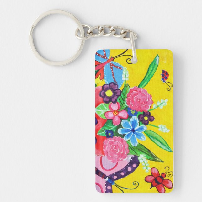 Butterflies & Ladybugs Acrylic Keychain (Framsidan)
