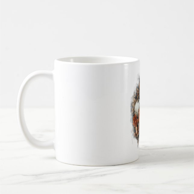 Butterflies Land Pumpkin Kaffemugg (Vänster)