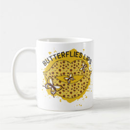 Butterflies Läppar Kaffemugg