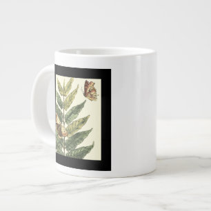 Butterflies & Löv med Black Ram Jumbo Mugg