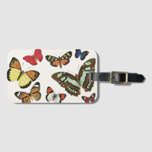 Butterflies Luggage Tag Bagagebricka