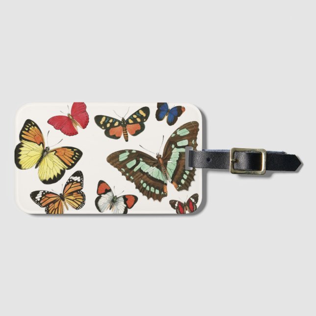 Butterflies Luggage Tag Bagagebricka (Framsida horisontal)
