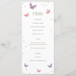 Butterflies Menu Meny