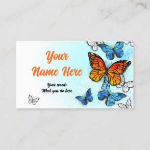 Butterflies Morpho och Monarchs Visitkort