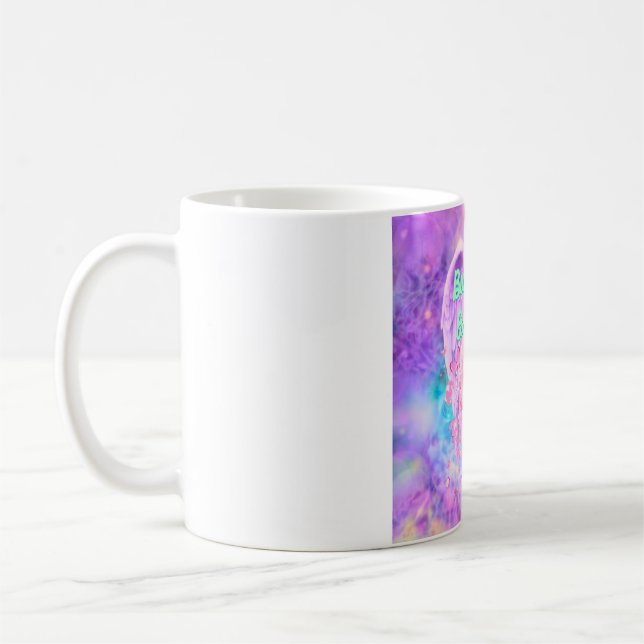 Butterflies och Änglar Mugg, 11 oz Kaffemugg (Vänster)