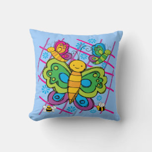 Butterflies och Bees Pillow Kudde
