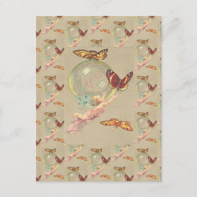 Butterflies och en gel vykort (Framsida)