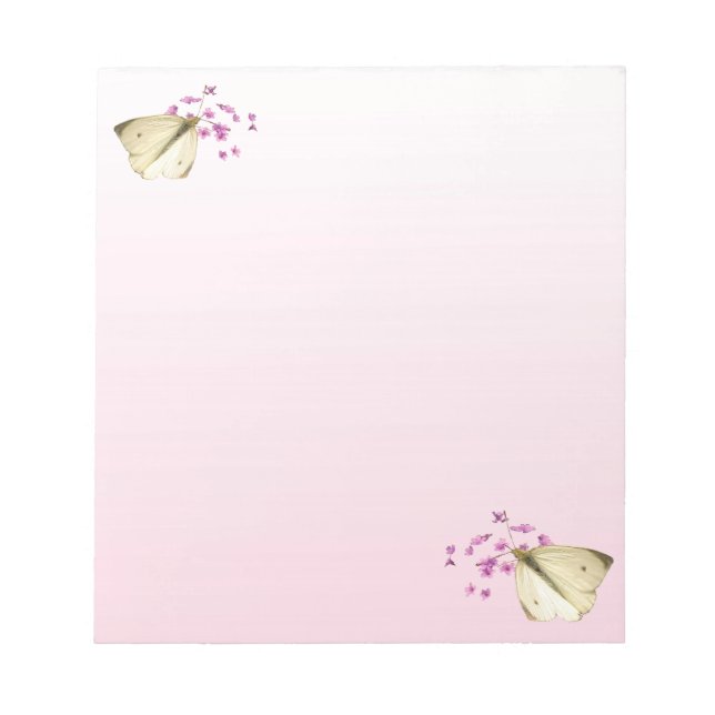Butterflies och Flowers Anteckningsblock (Framsida)