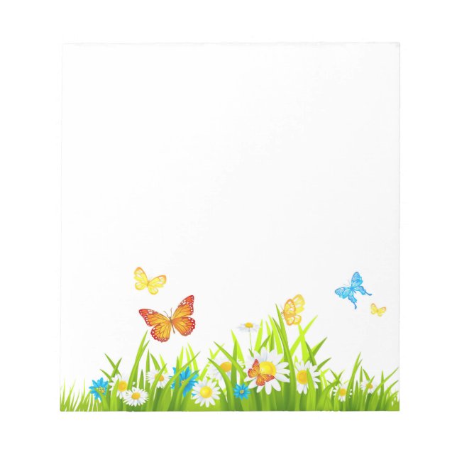 Butterflies och Flowers Anteckningsblock (Framsida)