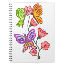 Butterflies och Flowers Anteckningsbok