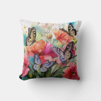Butterflies och Flowers Kudde