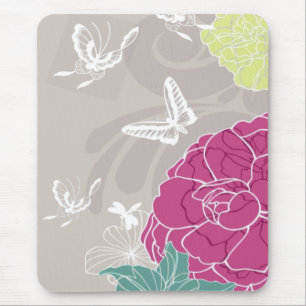 Butterflies och Flowers Musmatta