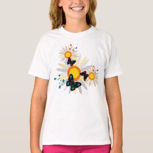 Butterflies och Flowers T Shirt