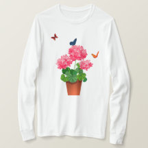 Butterflies och Flowers T-Shirt
