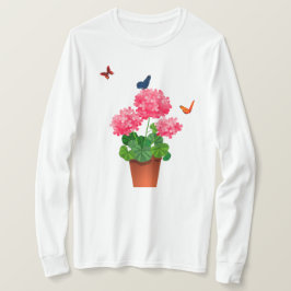 Butterflies och Flowers T-Shirt