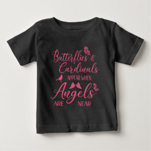Butterflies och kardinaler uppträder när gel är nä t shirt