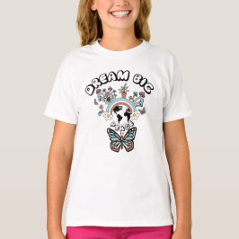 Butterflies och Mushroom Dream Big Positive Inspo T Shirt