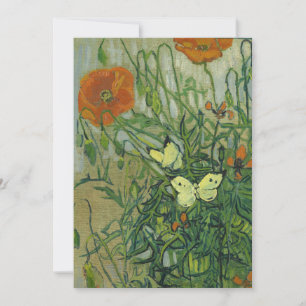 Butterflies och Poppies Vincent van Gogh