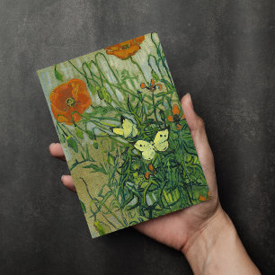 Butterflies och Poppies   Vincent van Gogh Kort