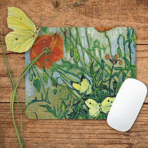 Butterflies och Poppies Vincent van Gogh Musmatta