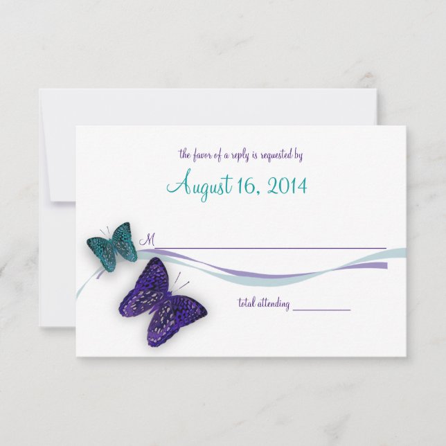 Butterflies och Ribbon Response OSA Kort (Framsida)