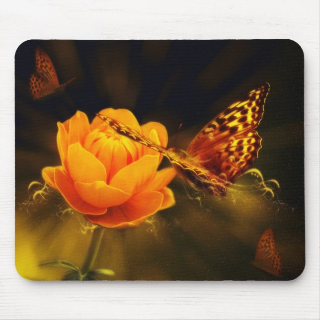 Butterflies och Ro Mousepad Musmatta (Framsidan)
