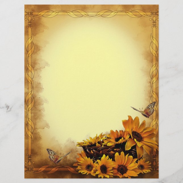 Butterflies och Solblommor Stationary (Framsida)