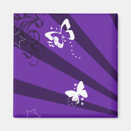 Butterflies och Stars 6 Magnet