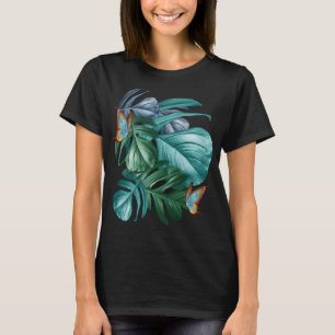 Butterflies of Paradise Tropical Turcos Stänk T Shirt
