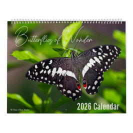Butterflies of Wonder 2026 Nature Calendar Kalender