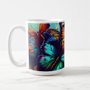 Butterflies Oljemålning Stil design12 Coffee Mugg