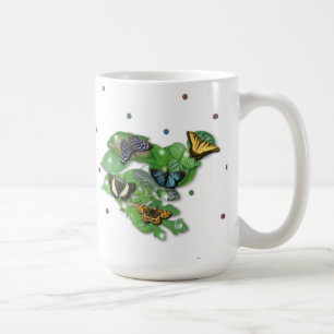 Butterflies on Löv Kaffemugg