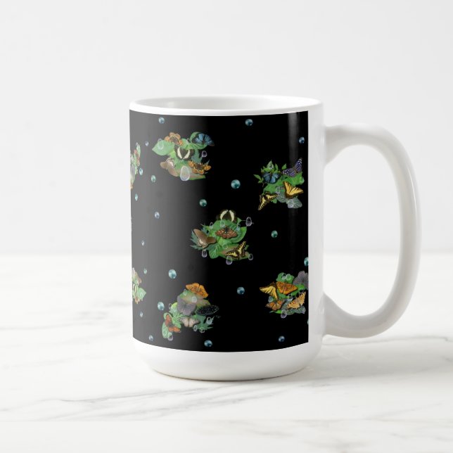 Butterflies on Löv Kaffemugg (Höger)