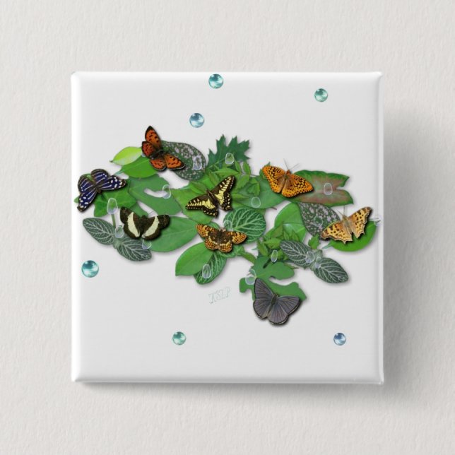 Butterflies on Löv Knapp (Framsida)