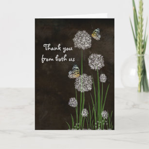 Butterflies on Puff Flower Tack Kort