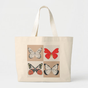 Butterflies på en Jumbo Tote Tygkasse