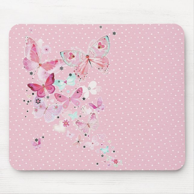 Butterflies på Polka dots Musmatta (Framsidan)