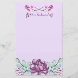 Butterflies & Peonies Brevpapper