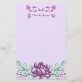 Butterflies & Peonies Brevpapper