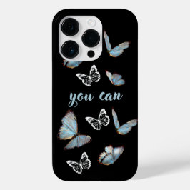 Butterflies Positive Change Quote iphone case