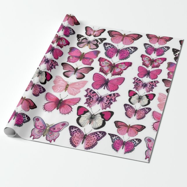 Butterflies Presentpapper (Utrullad)