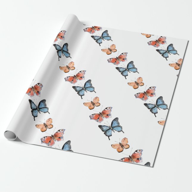 Butterflies Presentpapper (Utrullad)