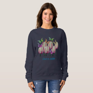 Butterflies Rosa Tulip Flowers Personlig T Shirt