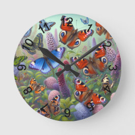 Butterflies Rund Klocka