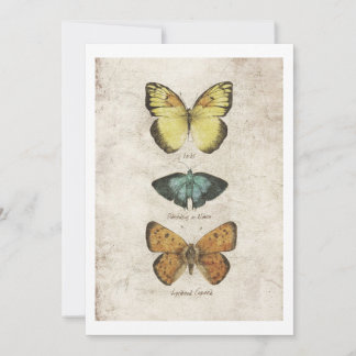 Butterflies-samling Inbjudningar